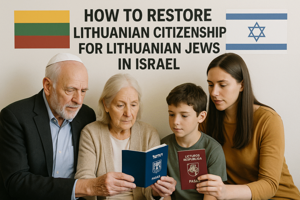 Restore Lithuanian Citizenship for Lithuanian Jews in Israel 