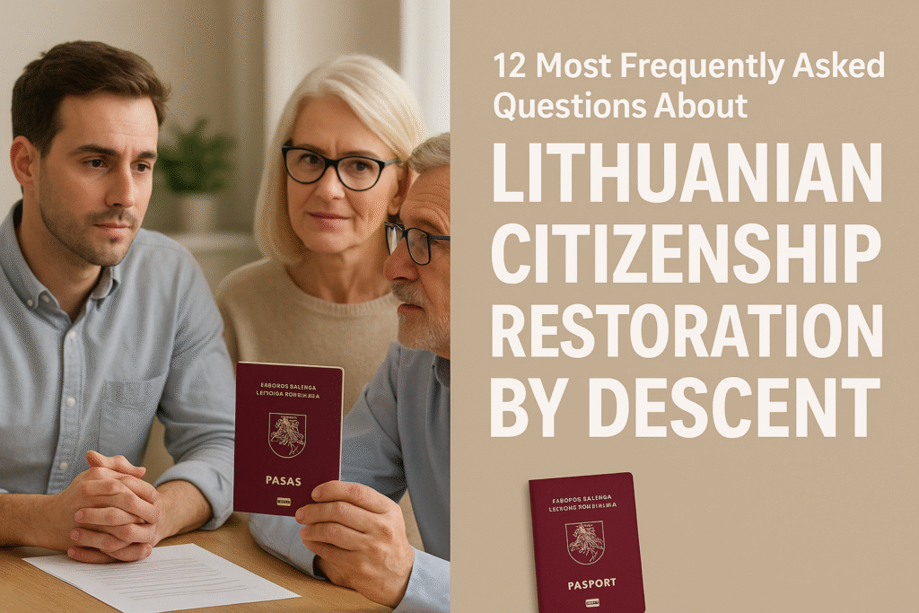 12 Most Frequently Asked Questions About Lithuanian Citizenship Restoration by Descent